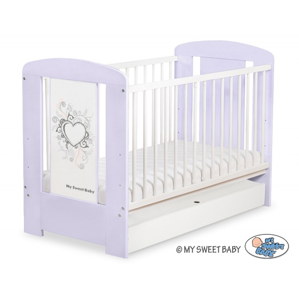 Babybett 120x60cm Chic mit Schublade STANDARD 39
