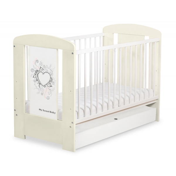 Babybett 120x60cm Chic mit Schublade STANDARD 40