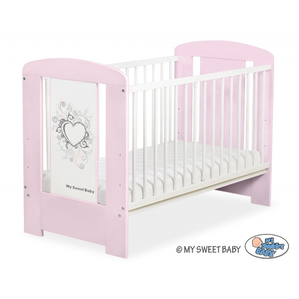 Babybett Rosa 120x60cm Chic Pink