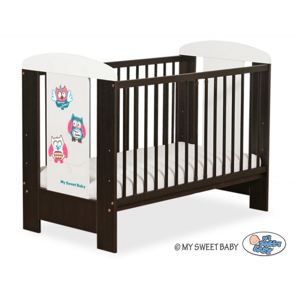 Babybett 120x60cm Eulen 5017-04-425