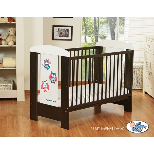 Babybett 120x60cm Eulen 5017-04-425