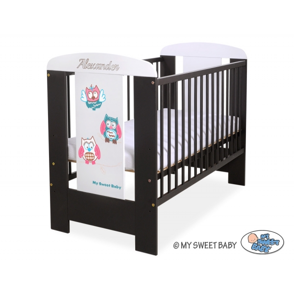 Babybett 120x60cm Eulen 5017-04-425