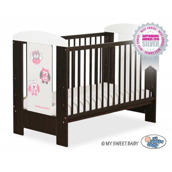 Babybett 120x60cm Eulen 5017-04-426