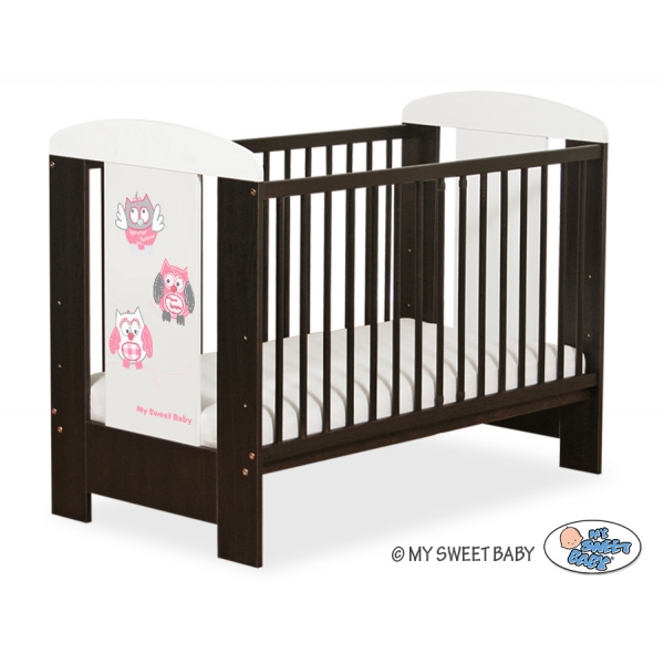 Babybett 120x60cm Eulen 5017-04-426