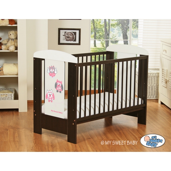 Babybett 120x60cm Eulen 5017-04-426