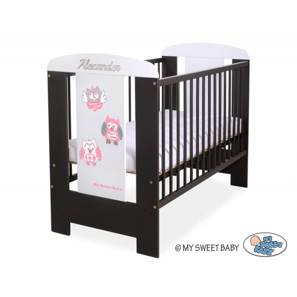 Babybett 120x60cm Eulen 5017-04-426