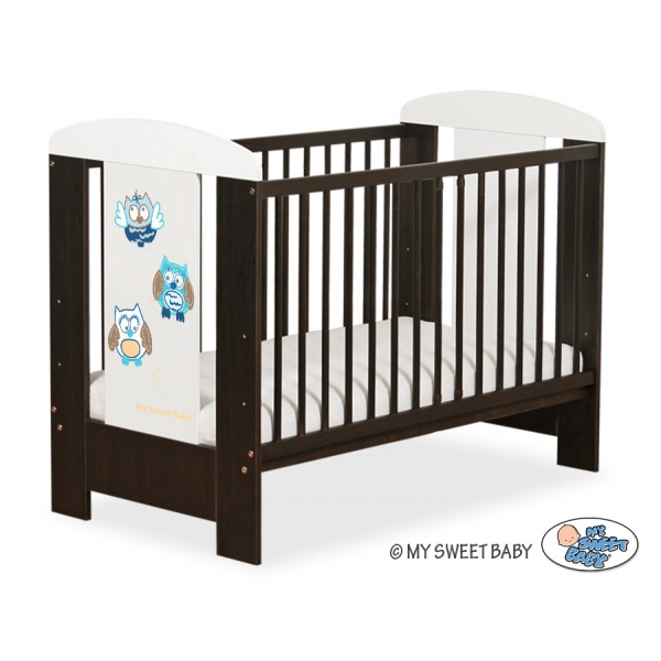 Babybett 120x60cm Eulen 5017-04-427