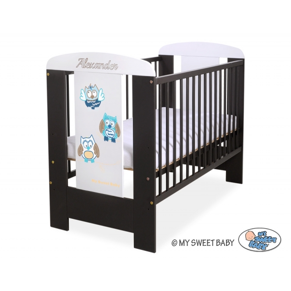 Babybett 120x60cm Eulen 5017-04-427