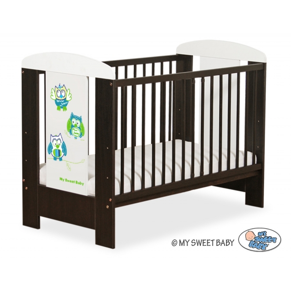 Babybett 120x60cm Eulen 5017-04-428