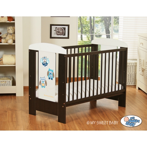 Babybett 120x60cm Eulen 5017-04-428