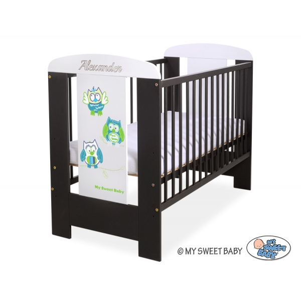 Babybett 120x60cm Eulen 5017-04-428
