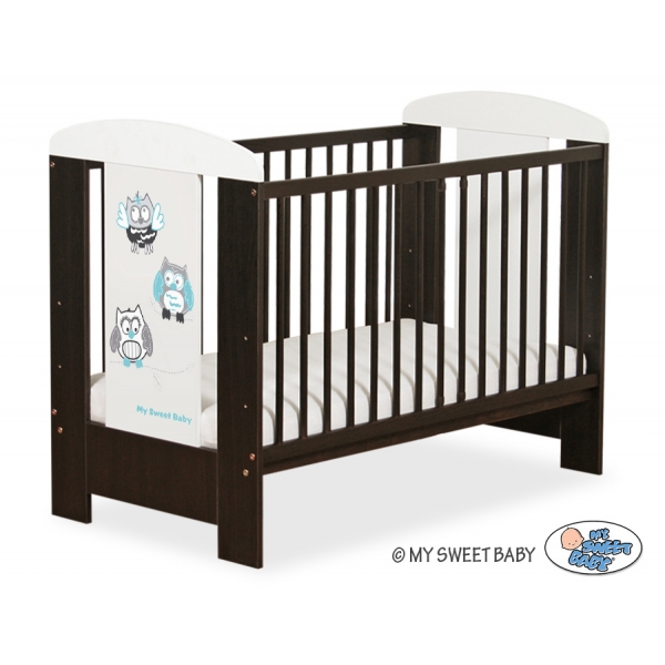 Babybett 120x60cm Eulen 5017-04-431