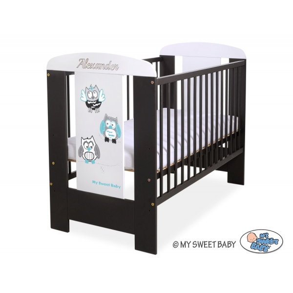 Babybett 120x60cm Eulen 5017-04-431