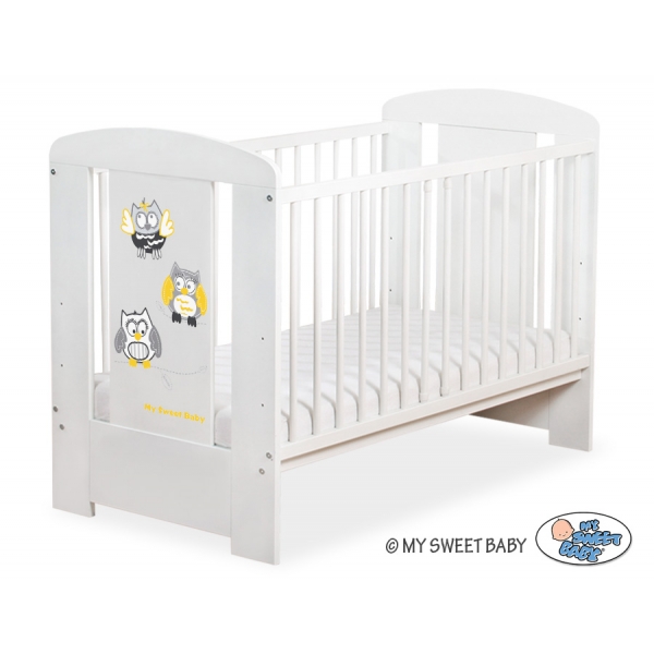 Babybett 120x60cm Eulen 5017-07-432