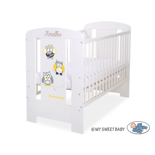 Babybett 120x60cm Eulen 5017-07-432
