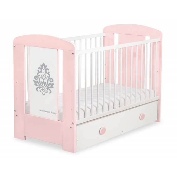 Babybett 120x60cm Glamour mit Schublade MAXI 13