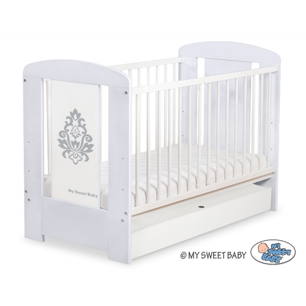 Babybett 120x60cm Glamour mit Schublade STANDARD 7