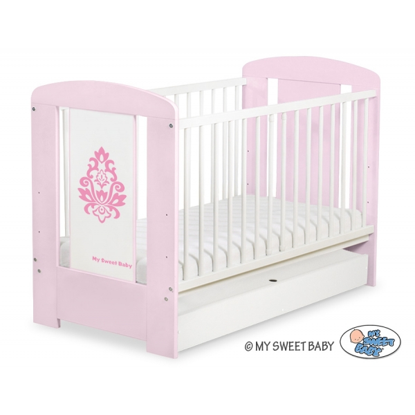 Babybett 120x60cm Glamour mit Schublade STANDARD 9
