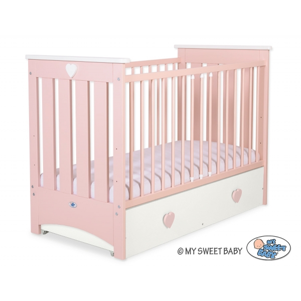 Babybett 120x60cm Lorenzo III mit Schublade MAXI