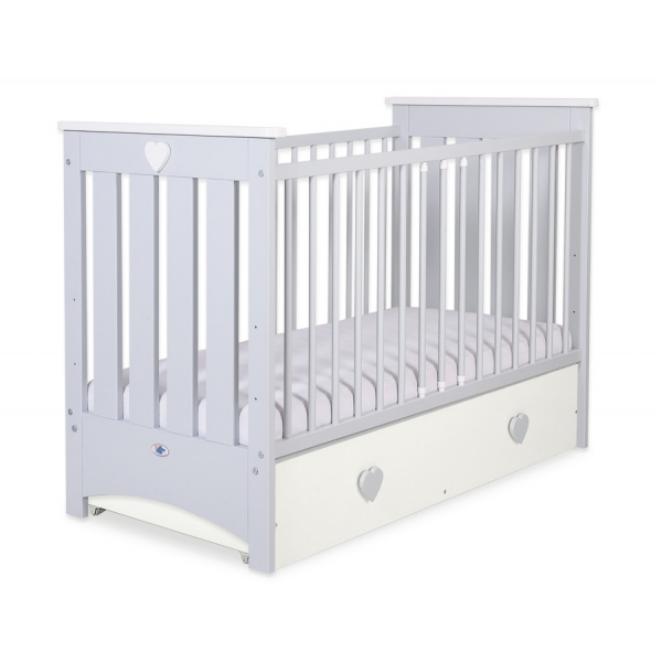 Babybett 120x60cm Lorenzo III mit Schublade MAXI