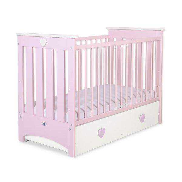 Babybett 120x60cm Lorenzo III mit Schublade MAXI
