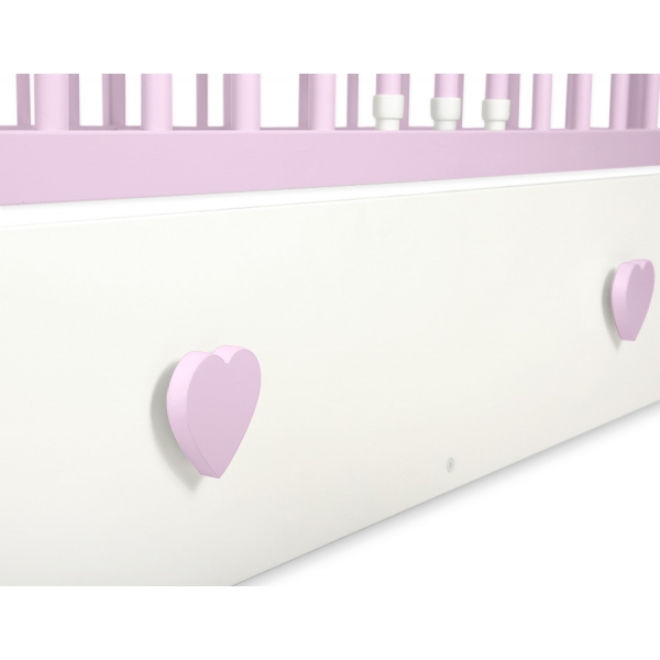 Babybett 120x60cm Lorenzo III mit Schublade MAXI