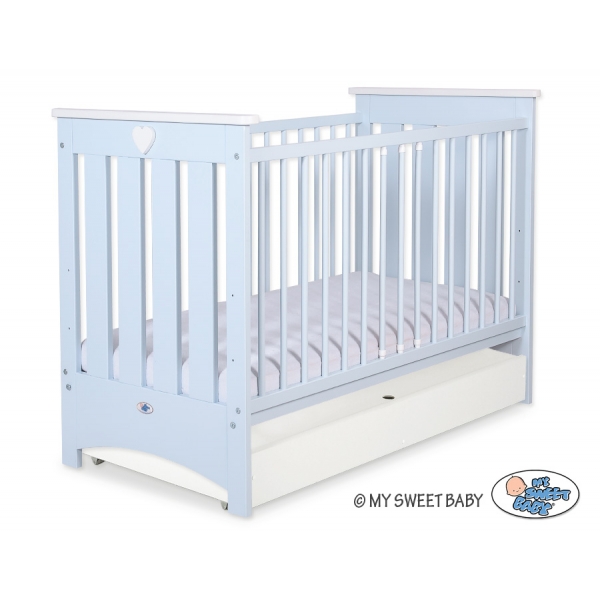 Babybett 120x60cm Lorenzo III mit Schublade STANDARD
