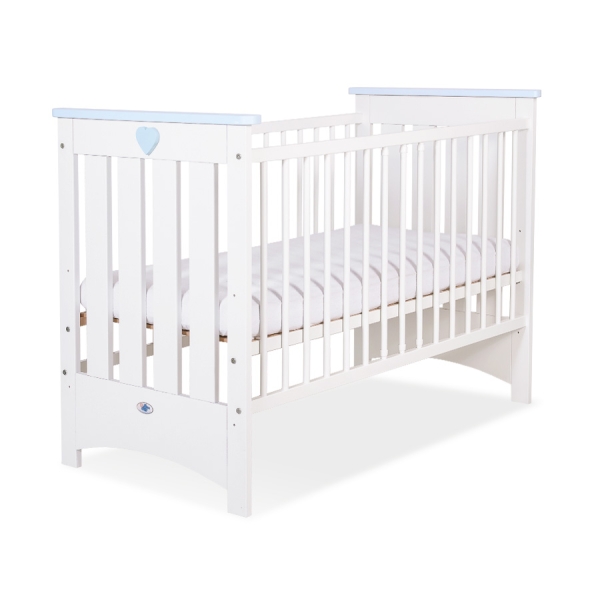Babybett 120x60cm Lorenzo III weiß/blau