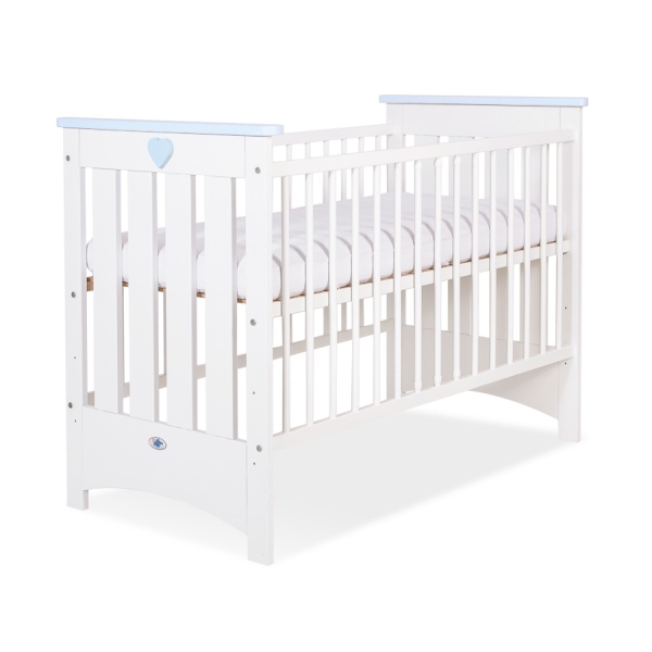 Babybett 120x60cm Lorenzo III weiß/blau