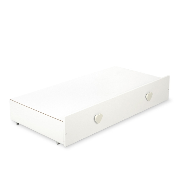 Babybett 120x60cm Lorenzo III weiß/creme mit Schublade MAXI