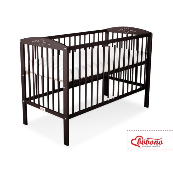 Babybett mit Rollen Braun