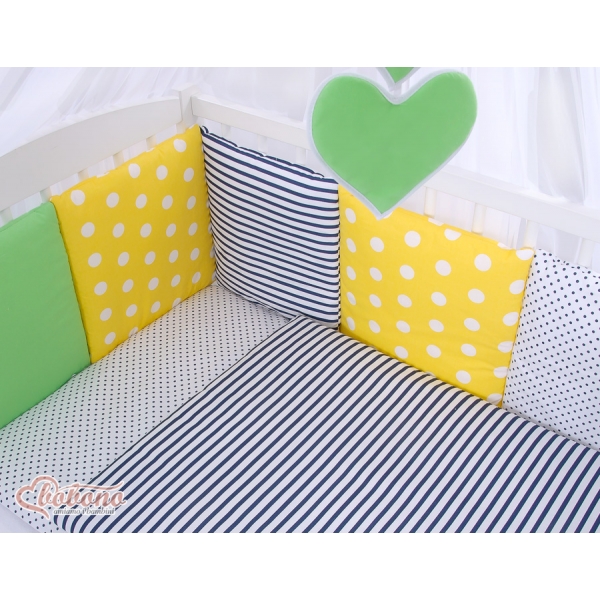 Babybett Bettwäsche-Set 11-tlg mit Moskitonetz - Set 8
