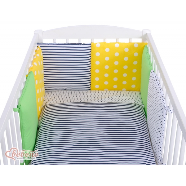 Babybett Bettwäsche-Set 11-tlg mit Moskitonetz - Set 8
