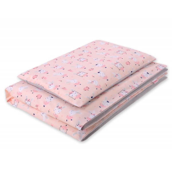 Babybett Bettwäsche Set 2-tlg 100x135cm Mini - Ballerinas rosa
