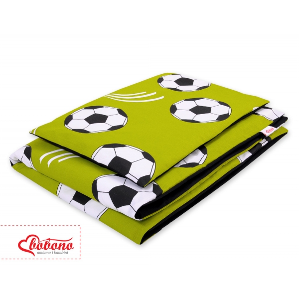 Babybett Bettwäsche Set 2-tlg 100x135cm Mini - Fußball grün