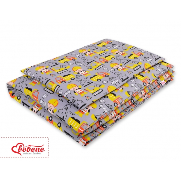 Babybett Bettwäsche Set 2-tlg - Bagger gelb