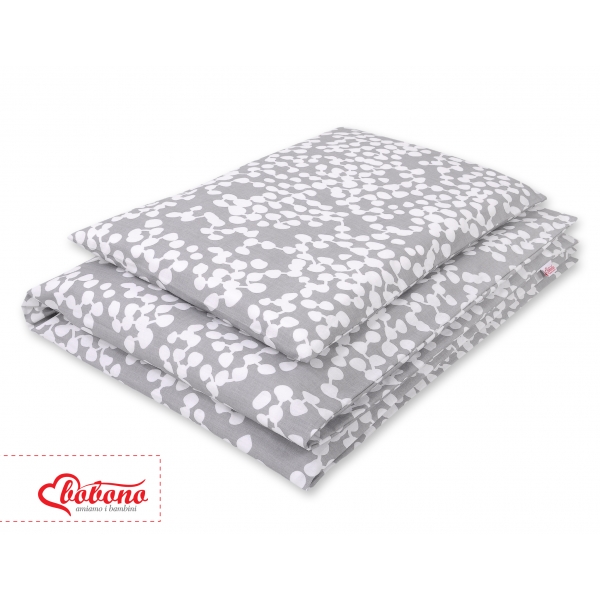 Babybett Bettwäsche Set 2-tlg - Bubbles grau