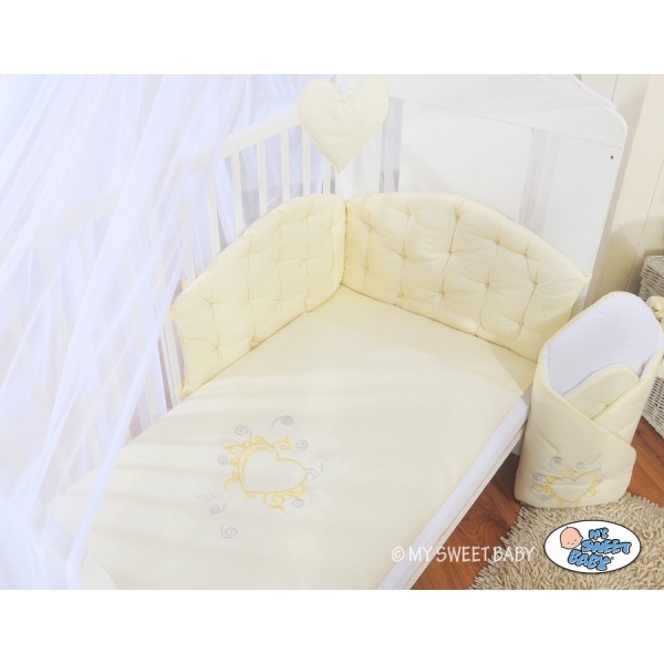 Babybett Bettwäsche Set 2-tlg - Chic creme