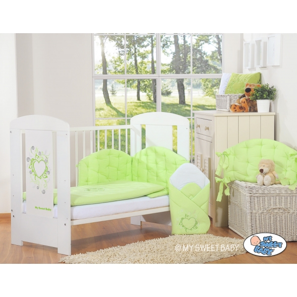 Babybett Bettwäsche Set 2-tlg - Chic grün