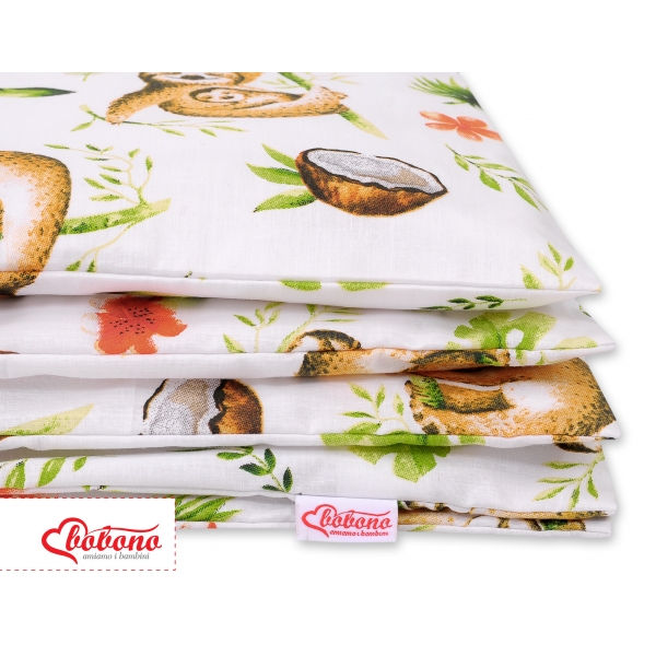 Babybett Bettwäsche Set 2-tlg - Faultiere beige