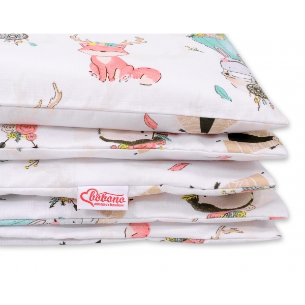 Babybett Bettwäsche Set 2-tlg - Füchse beige