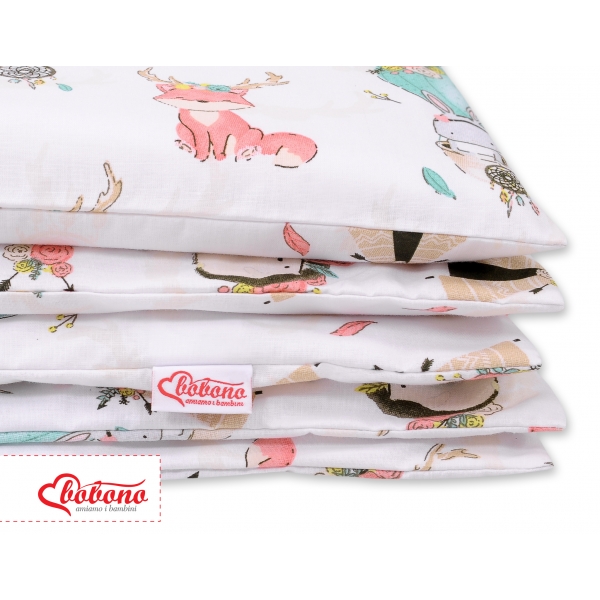 Babybett Bettwäsche Set 2-tlg - Füchse beige
