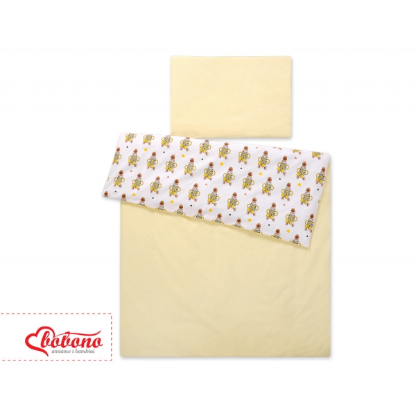 Babybett Bettwäsche Set 2-tlg - gelbe Zebras