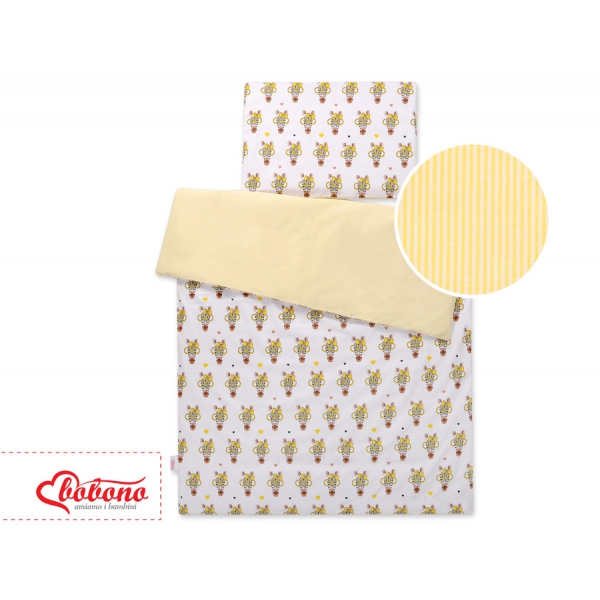 Babybett Bettwäsche Set 2-tlg - gelbe Zebras