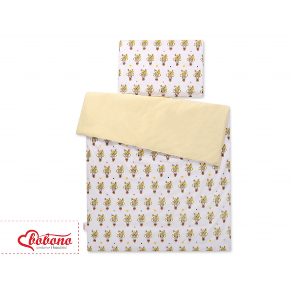 Babybett Bettwäsche Set 2-tlg - gelbe Zebras