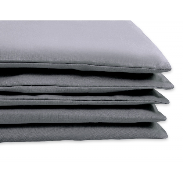 Babybett Bettwäsche Set 2-tlg - Hängende Herzen anthrazit