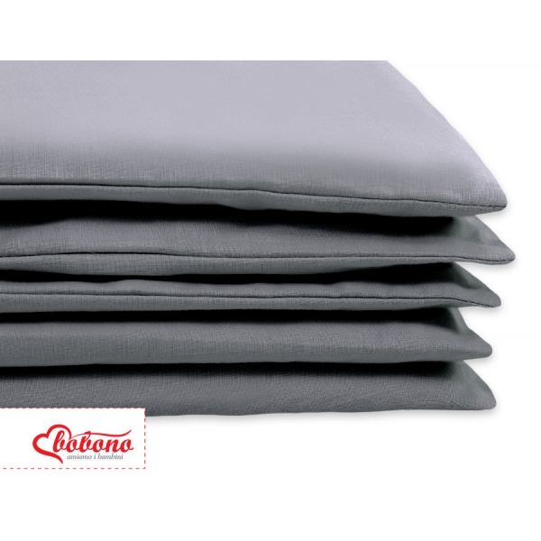 Babybett Bettwäsche Set 2-tlg - Hängende Herzen anthrazit