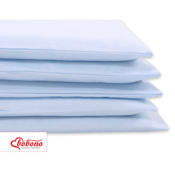 Babybett Bettwäsche Set 2-tlg - Hängende Herzen blau