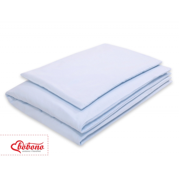 Babybett Bettwäsche Set 2-tlg - Hängende Herzen blau