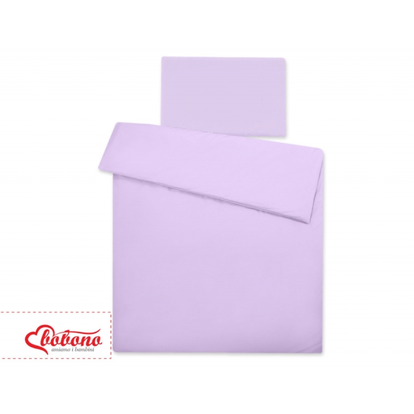 Babybett Bettwäsche Set 2-tlg - Hängende Herzen lila